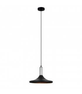 Modern Hanging Pendant Black 1 Light , E27 - 2