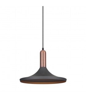 Modern Hanging Pendant Gray, Copper 1 Light , E27 - 1