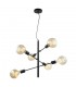 Modern Hanging Pendant Black 6 Light , E27 - 1