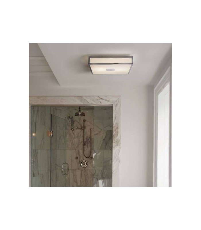 4 Light Bathroom Flush Ceiling Light Polished Chrome IP44, E27 - 1