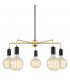 Modern Hanging Pendant Black, Gold 5 Light , E27 - 1