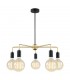 Modern Hanging Pendant Black, Gold 5 Light , E27 - 2