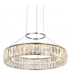 Classic LED Hanging Pendant Chrome, Warm White 3000K 2000lm - 1