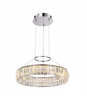 Classic LED Hanging Pendant Chrome, Warm White 3000K 2000lm - 2