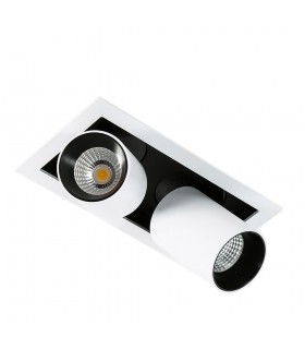 Modern Technical LED Recessed Ceiling White, Black, Warm White 3000K 1640lm - 1