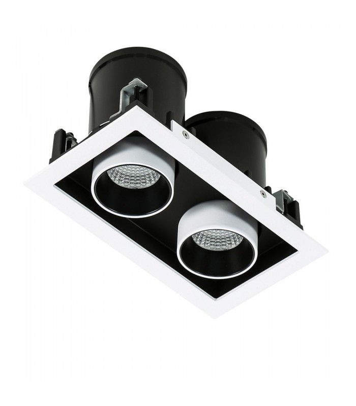 Modern Technical LED Recessed Ceiling White, Black, Warm White 3000K 1640lm - 2