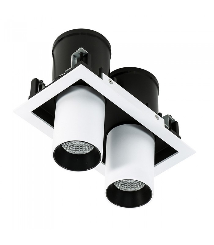 Modern Technical LED Recessed Ceiling White, Black, Warm White 3000K 1640lm - 3