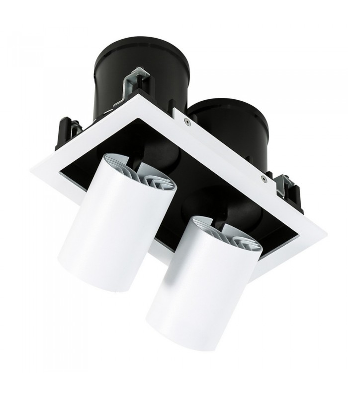 Modern Technical LED Recessed Ceiling White, Black, Warm White 3000K 1640lm - 5