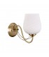 Stylized Wall Lamp Golden 2 Light  with Milky, Glass Shade, E27 - 1