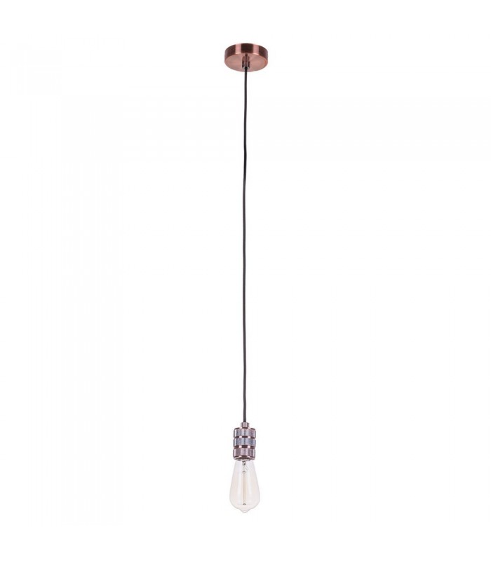 Modern Hanging Pendant Lamp Holders Red Copper 1 Light , E27 - 2