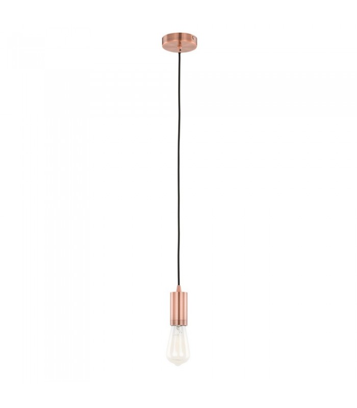 Modern Hanging Pendant Lamp Holders Red Copper 1 Light , E27 - 2