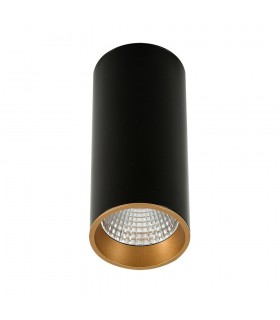 Modern Technical LED Surface Mounted Black, Gold, Warm White 3000K 820lm - 1