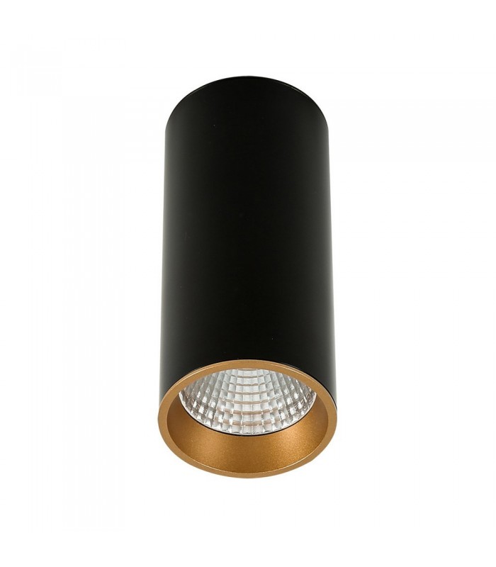 Modern Technical LED Surface Mounted Black, Gold, Warm White 3000K 820lm - 1