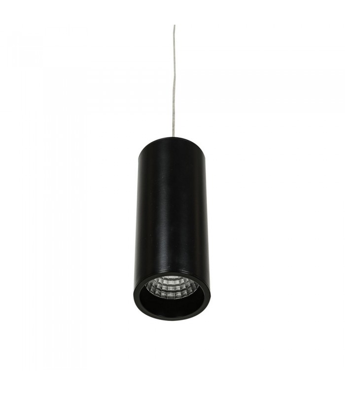 Modern Technical LED Hanging Pendant Black, Warm White 3000K 450lm - 3