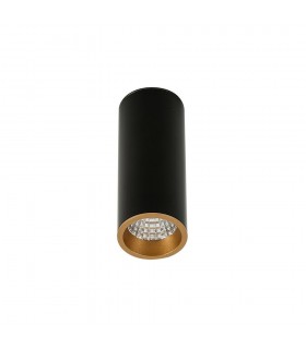Modern Technical LED Surface Mounted Black, Gold, Warm White 3000K 450lm - 1