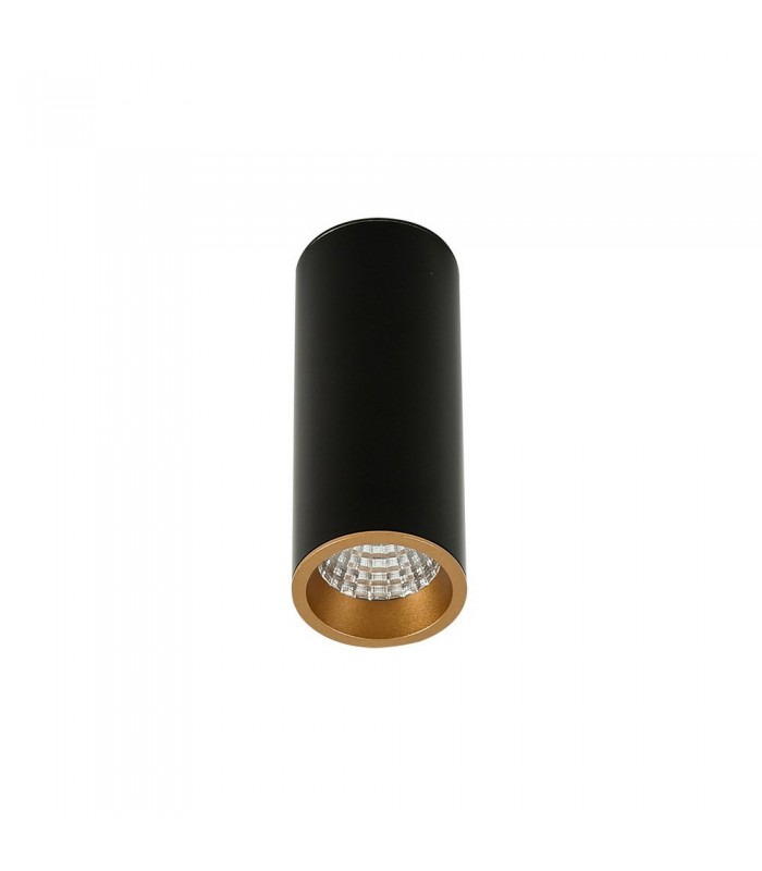 Modern Technical LED Surface Mounted Black, Gold, Warm White 3000K 450lm - 1