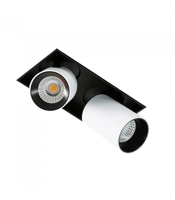 Modern Technical LED Recessed Ceiling White, Black, Warm White 3000K 1640lm - 1