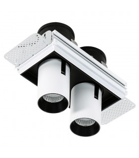 Modern Technical LED Recessed Ceiling White, Black, Warm White 3000K 1640lm - 2