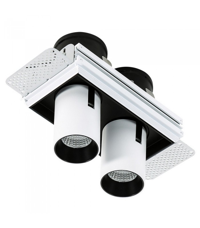 Modern Technical LED Recessed Ceiling White, Black, Warm White 3000K 1640lm - 2