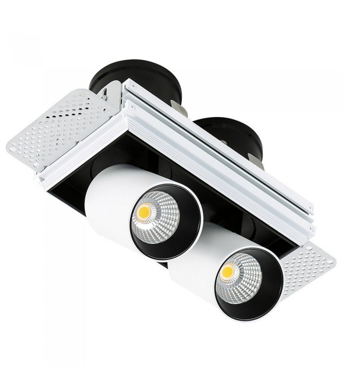 Modern Technical LED Recessed Ceiling White, Black, Warm White 3000K 1640lm - 3