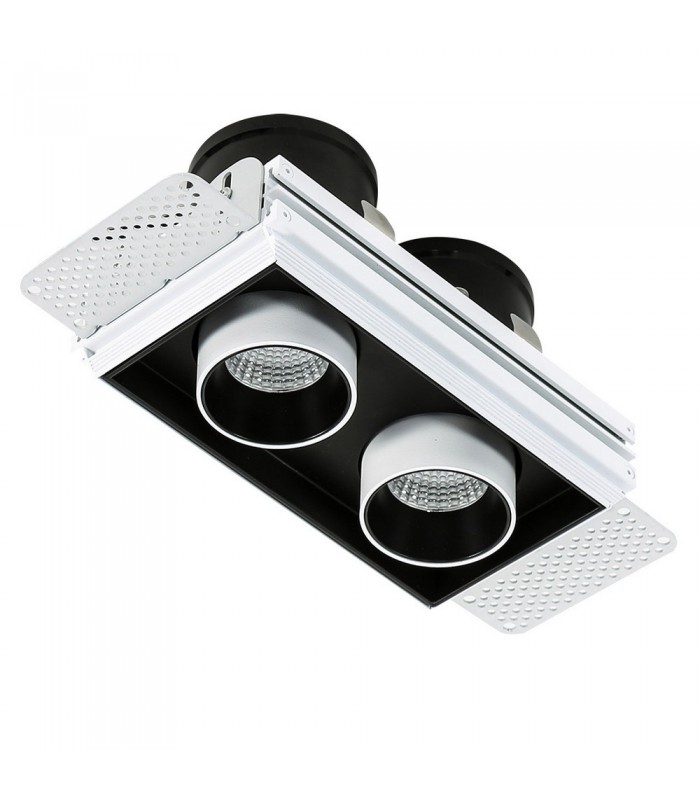 Modern Technical LED Recessed Ceiling White, Black, Warm White 3000K 1640lm - 4