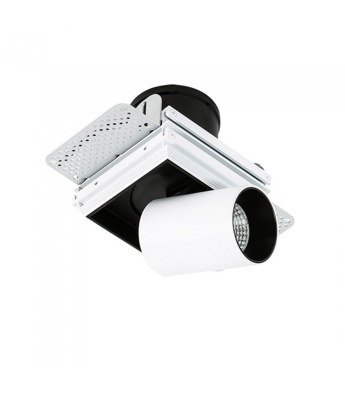 Modern Technical LED Recessed Ceiling White, Black, Warm White 3000K 810lm - 4