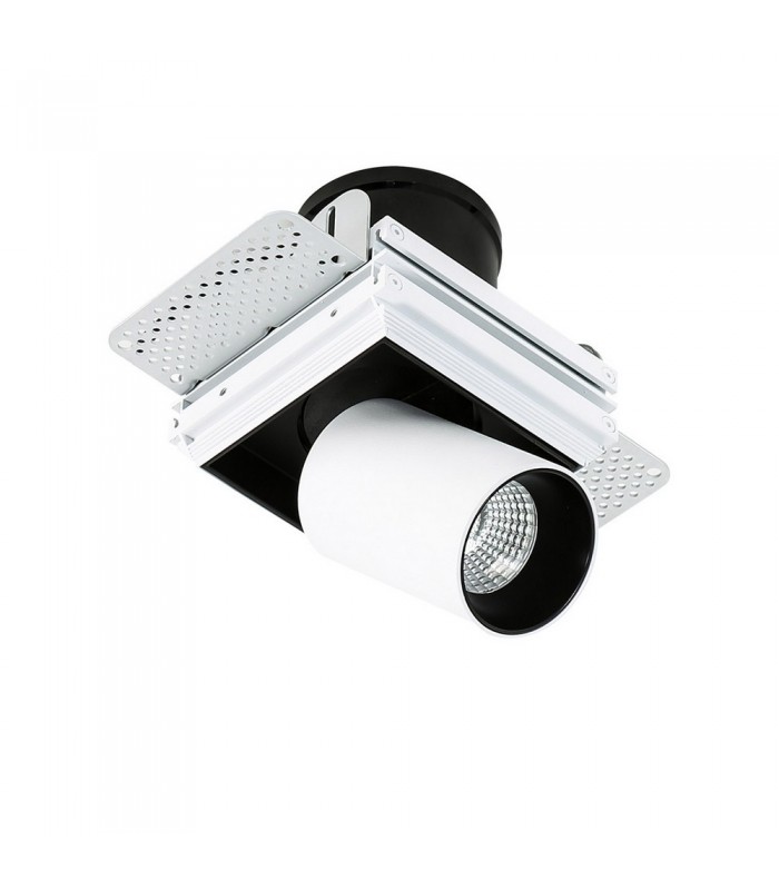 Modern Technical LED Recessed Ceiling White, Black, Warm White 3000K 810lm - 6