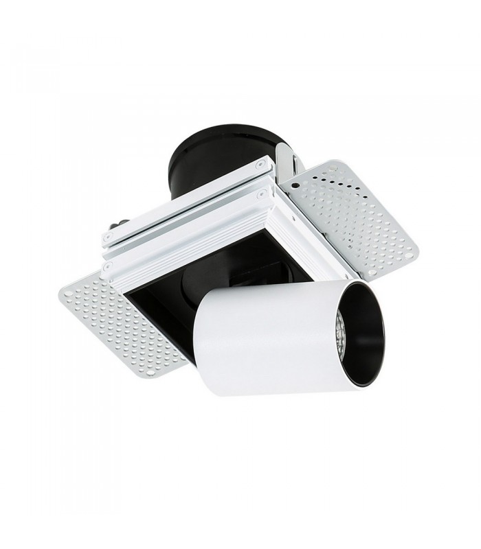 Modern Technical LED Recessed Ceiling White, Black, Warm White 3000K 810lm - 7