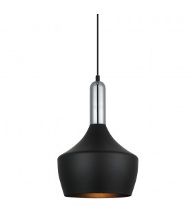 Modern Hanging Pendant Black 1 Light , E27 - 1