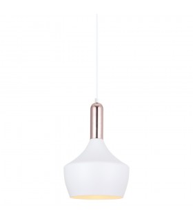 Modern Hanging Pendant White, Copper 1 Light , E27 - 1