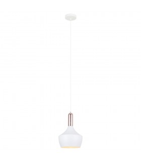 Modern Hanging Pendant White, Copper 1 Light , E27 - 2