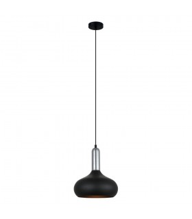 Modern Hanging Pendant Black 1 Light , E27 - 2