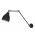 Industrial And Retro Wall Lamp Graphite, Red Copper 1 Light  with Graphite Shade, E27 - 1