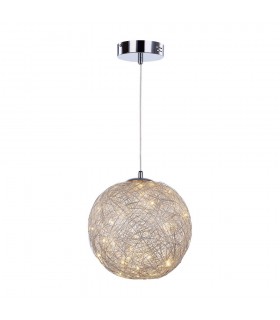 Modern LED Hanging Pendant Chrome, Warm White 3000K 630lm - 1