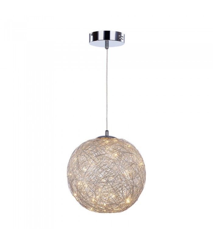 Modern LED Hanging Pendant Chrome, Warm White 3000K 630lm - 1
