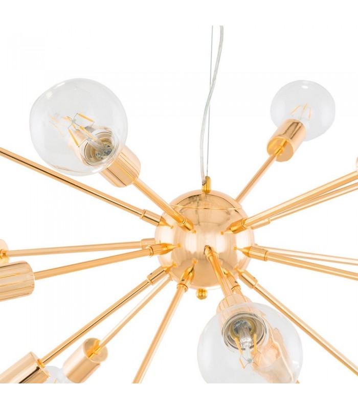 Modern Hanging Pendant Golden 18 Light , E27 - 4