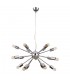 Modern Hanging Pendant Chrome 18 Light , E27 - 2