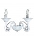Modern Wall Lamp White 2 Light , E14 - 1