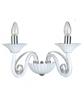 Modern Wall Lamp White 2 Light , E14 - 1