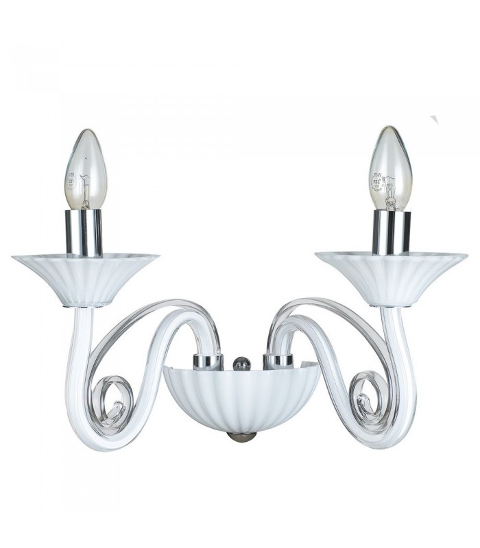 Modern Wall Lamp White 2 Light , E14 - 1
