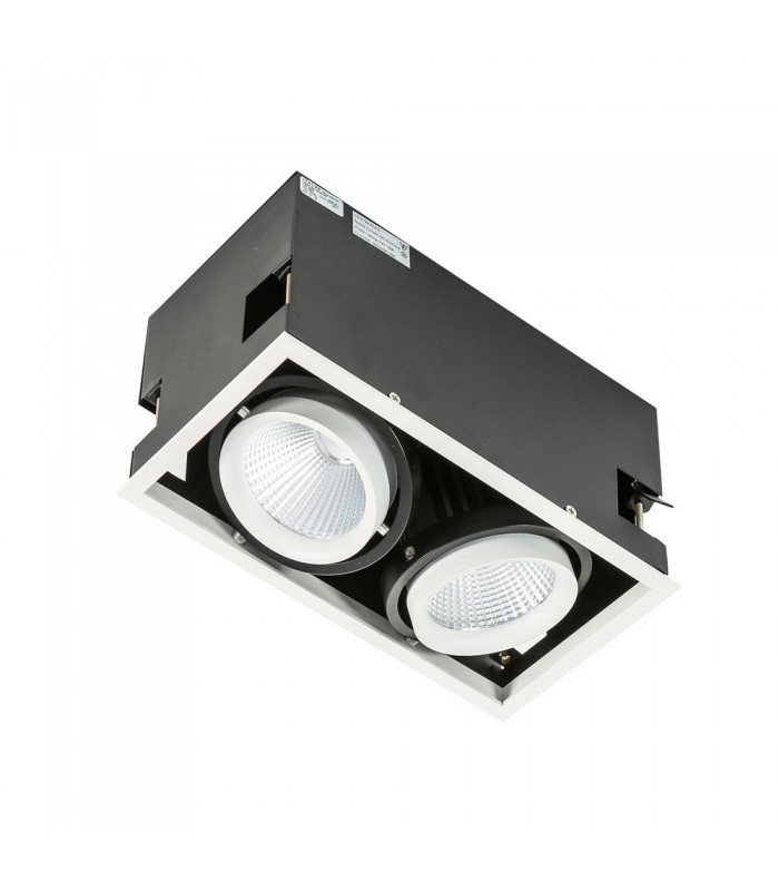 Modern Technical LED Recessed Ceiling White, Black, Warm White 3000K 3045lm - 2