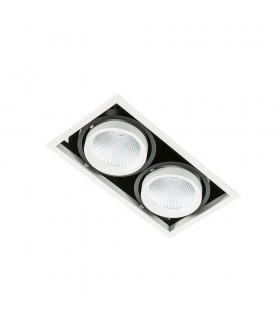 Modern Technical LED Recessed Ceiling White, Black, Cool White 4000K 3045lm - 1