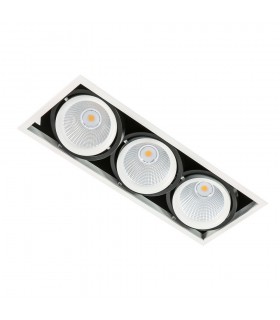 Modern Technical LED Recessed Ceiling White, Black, Warm White 3000K 4200lm - 1