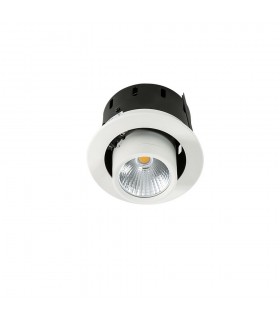 Modern Technical LED Recessed Ceiling White, Black, Warm White 3000K 890lm - 2
