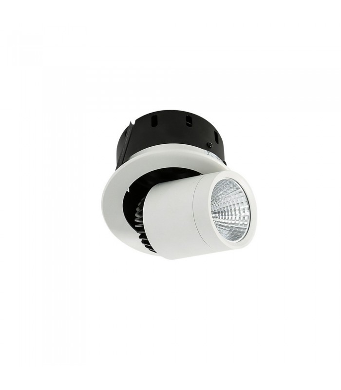 Modern Technical LED Recessed Ceiling White, Black, Warm White 3000K 890lm - 3