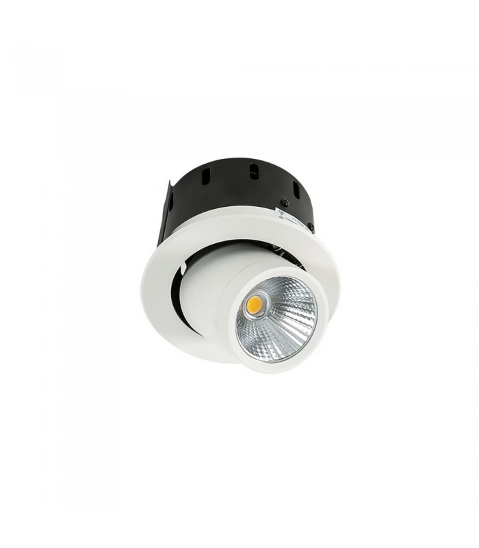 Modern Technical LED Recessed Ceiling White, Black, Warm White 3000K 890lm - 4