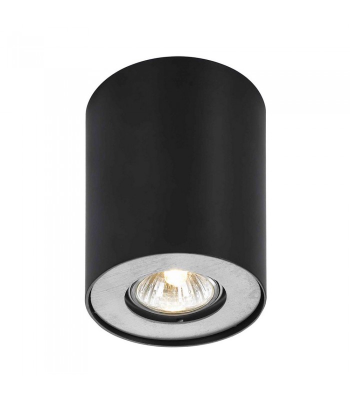 Modern Surface Mounted White 1 Light  with Black Shade, GU10 - 1