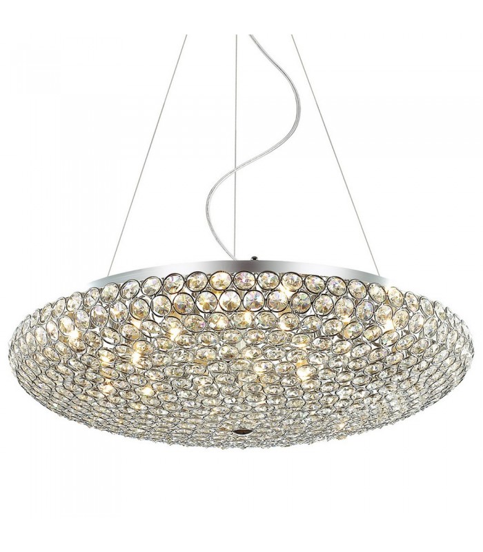 Classic Hanging Pendant Chrome 12 Light  with Crystal Shade, G9 - 1