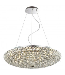 Classic Hanging Pendant Chrome 12 Light  with Crystal Shade, G9 - 2