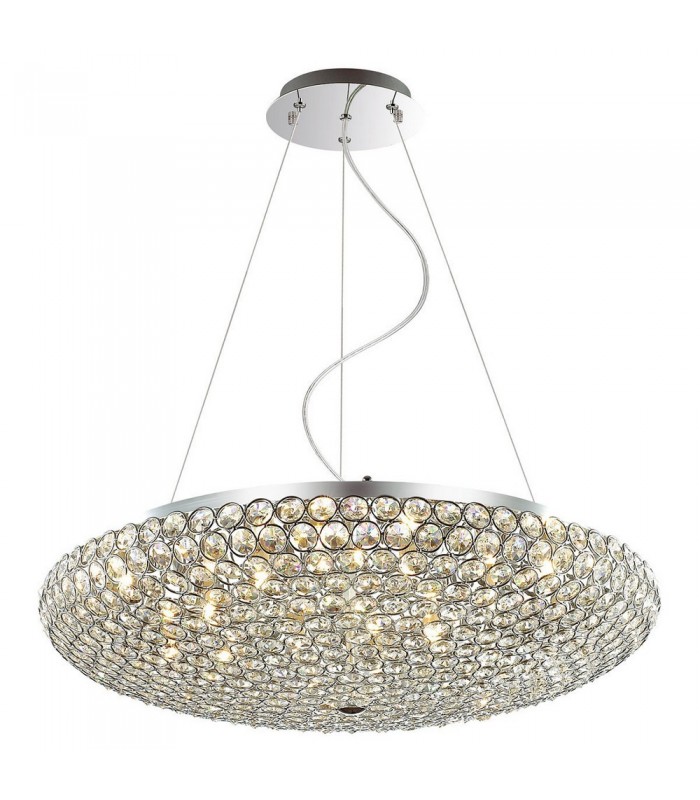 Classic Hanging Pendant Chrome 12 Light  with Crystal Shade, G9 - 2